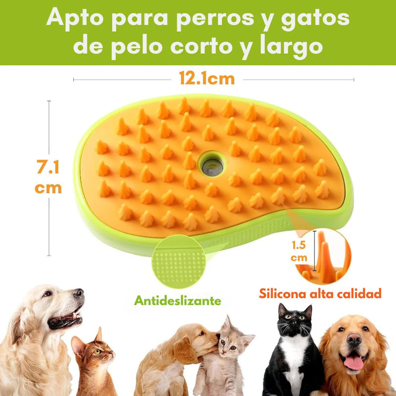 CEPILLO DE VAPOR 3 EN 1 !!  PARA GATOS Y PERROS